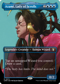 Azami, Lady of Scrolls (Borderless Profile) [Commander Masters] - Image 1