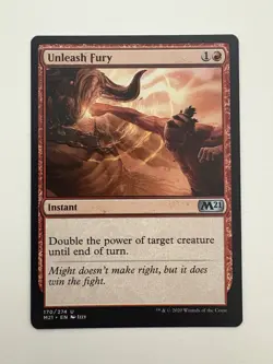 Unleash Fury MTG Magic the Gathering Card NM Near Mint M21 - Image 1