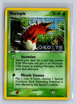 2005 Pokemon EX Deoxys Reverse Holo Wurmple #82/107 - Image 1
