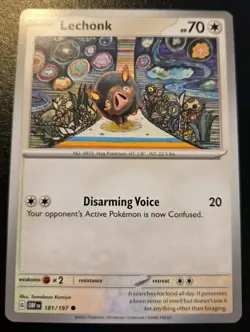 Lechonk 181/197 Common Scarlet & Violet: Obsidian Flames Pokemon TCG - Image 1