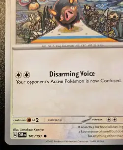 Lechonk 181/197 Common Scarlet & Violet: Obsidian Flames Pokemon TCG - Image 4