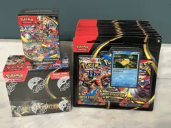 * LOT * POKEMON MEGA EVOLUTION ENHANCED BOOSTER BOX, 12 BLISTER, 1 BUNDLE - Image 1