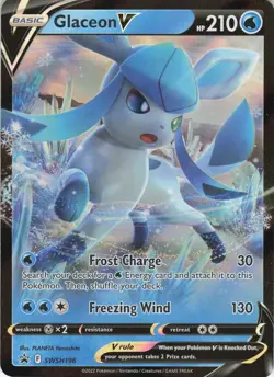Glaceon V SWSH196 Black Star Promo Holo SWSH: Sword & Shield NM Pokemon - Image 1