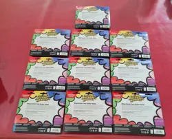 10- Pokemon Ascended Heroes 3 Pack Charmander Ghastly Sticker Blister Packs - Image 2