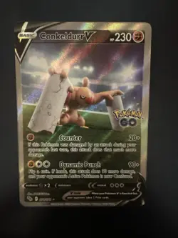 Conkeldurr V (Alternate Full Art) 074/078 Pokemon GO Holo - Image 1
