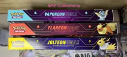 Pokemon Eeveelution VMAX Prem Collection - 3 Boxes - Flareon, Jolteon, Vaporeon 820650851308 - Image 1
