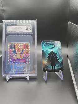 1996 AMADA POKEMON JAPANESE CHARIZARD-HOLO STICKER CGC 8.5 - Image 3