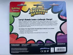 Pokemon TCG Ascended Heroes 2 Pack ERROR Blister Larry's Komala With Erica Coin - Image 2