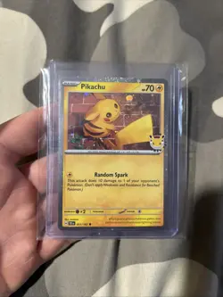 2026 Pikachu 051/162 Pokemon Day 30th Anniversary Stamped Promo TCG - Image 1