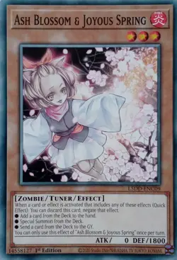 L5DD-ENC09 ASH BLOSSOM & JOYOUS SPRING COMMON 1ST EDITION YuGiOh CARD - Image 1