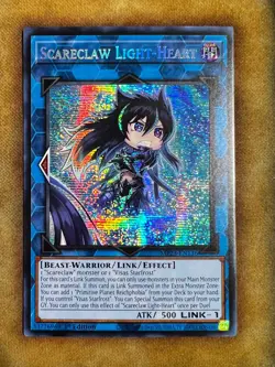 Yugioh Scareclaw Light-Heart MP23-EN136 Secret Rare 1st Ed NM - Image 1