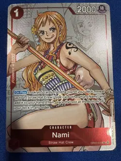 Rare Nami OP01-016 One Piece 25th Anniversary Collection Alternate Art-English - Image 1