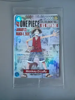 Monkey.D.Luffy (055) (College Basketball US Voyage) P-055 One Piece Promotion... - Image 1