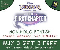 Disney Lorcana - The First Chapter - Single Cards - Mint - Buy 3 Get 3 Singles - Image 1