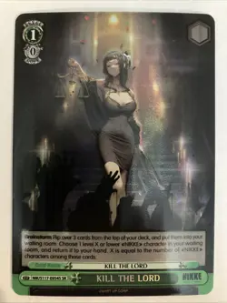 Weiss Schwarz Goddess Nikke NIK/S117-E054S KILL THE LORD SR English - Image 1