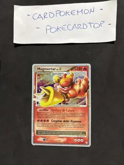 Pokemon Card Magmortar Liv X 123/123-Ita-Swirl-Holo-exc! - Image 1