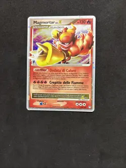 Pokemon Card Magmortar Liv X 123/123-Ita-Swirl-Holo-exc! - Image 3