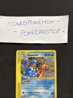 Pokemon card Azumarill H4/h32-Aquapolis-Eng-Holo-exc! - Image 2