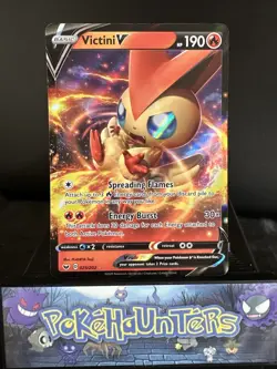 Pokemon Card Victini V 025/202 Sword And Shield Base Near Mint - Image 1