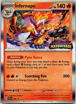 Infernape - Promo SV: Scarlet & Violet Promo Cards 116 NM Holo - Image 1