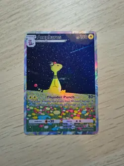Ampharos Pokemon Pocket Card Holo Full Art Wisdom of Sea & Sky [READ INFO] - Image 1