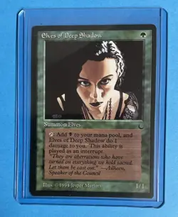 MTG Elves of Deep Shadow The Dark Regular Uncommon LP - Image 1
