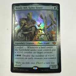 Magic: The Gathering Bristly Bill, Spine Sower Foil Mythic Outlaws 157 Green. LP - Image 1