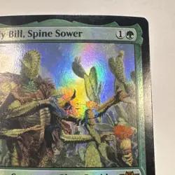 Magic: The Gathering Bristly Bill, Spine Sower Foil Mythic Outlaws 157 Green. LP - Image 3