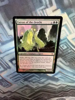 MTG Foil Patron of the Orochi EX/LP+ Betrayers of Kamigawa - Image 4
