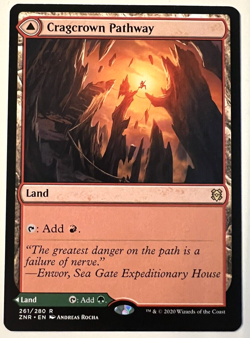 MTG Magic The Gathering Cragcrown Timbercrown Pathway Zendikar Rising - Image 1