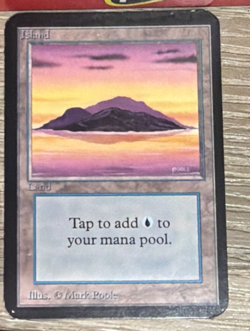 Island A (Purple) Alpha LP Basic Land MAGIC GATHERING CARD - Image 2