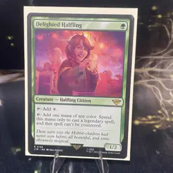 Magic the Gathering - Delighted Halfling - 0158 - LP - Lord of the Rings - mtg - Image 2