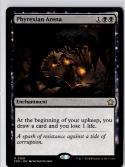 Phyrexian Arena Foundations Regular NM R 0180 - Image 1