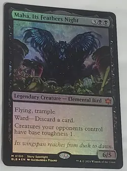 Maha, Its Feathers Night Bloomburrow Foil MTG - Image 2