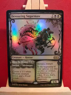 Devouring Sugarmaw FOIL Showcase - Wilds Of Eldraine - Rare - NM - MTG - Image 1