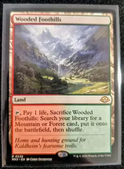 MTG Wooded Foothills 0236 Modern Horizons 3 NM - Image 1