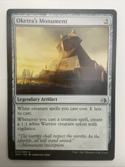 MTG Magic the Gathering Oketra's Monument (233/347) Amonkhet LP - Image 1