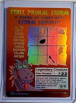 2022 MTG Magic the Gathering Secret Lair Poster Foil #1123 Etali Primal Storm - Image 2
