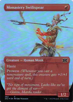 Monastery Swiftspear (Borderless) Double Masters 2022 Foil - Image 1