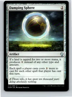 Magic the Gathering Damping Sphere Dominaria MTG Free Shipping! - Image 1