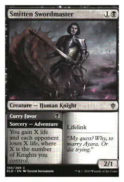 Smitten Swordmaster Throne of Eldraine MTG - NM+ - Image 1