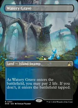MTG Magic the Gathering Watery Grave (301/497) Ravnica Remastered LP - Image 1