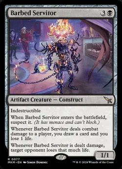 MTG Magic the Gathering Barbed Servitor (77/462) Murders at Karlov Manor NM - Image 1