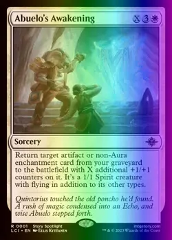 MTG Abuelo's Awakening (1/491) The Lost Caverns of Ixalan LP FOIL - Image 1