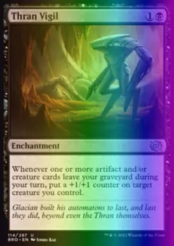 MTG Magic the Gathering Thran Vigil (114/416) The Brothers' War LP FOIL - Image 1