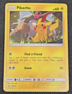 2019 Pokemon TCG Pikachu SM234 Holo Special Collection Promo Card MP -- L18 - Image 1