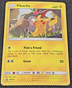 2019 Pokemon TCG Pikachu SM234 Holo Special Collection Promo Card MP -- L18 - Image 2