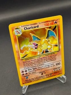 Charizard 4/102 Base Set Rare Holo Pokemon Card WOTC 1999 - Near Mint - 2 - Image 2