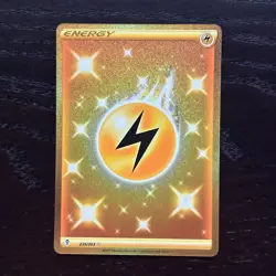 Lightning Energy 235/203 Pokemon Evolving Skies SWSH Secret Rare Gold Holo NM - Image 1