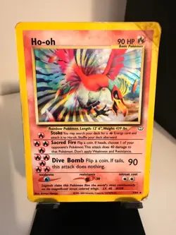 Ho-Oh - Pokemon Neo Revelation - Holo Rare Unlimited 7/64 - Nintendo 1995 - Image 2